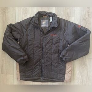 VINTAGE Timberland Men's Dark Brown Puffer Jacket 🧥